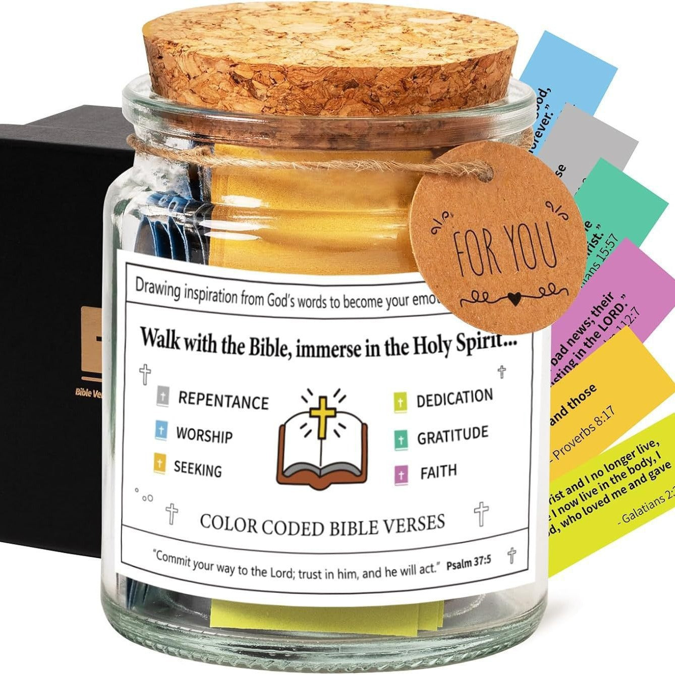 Bible Bible Verses in a Jar ? Daily Scripture Affirmations for Emotional Support & Encouragement