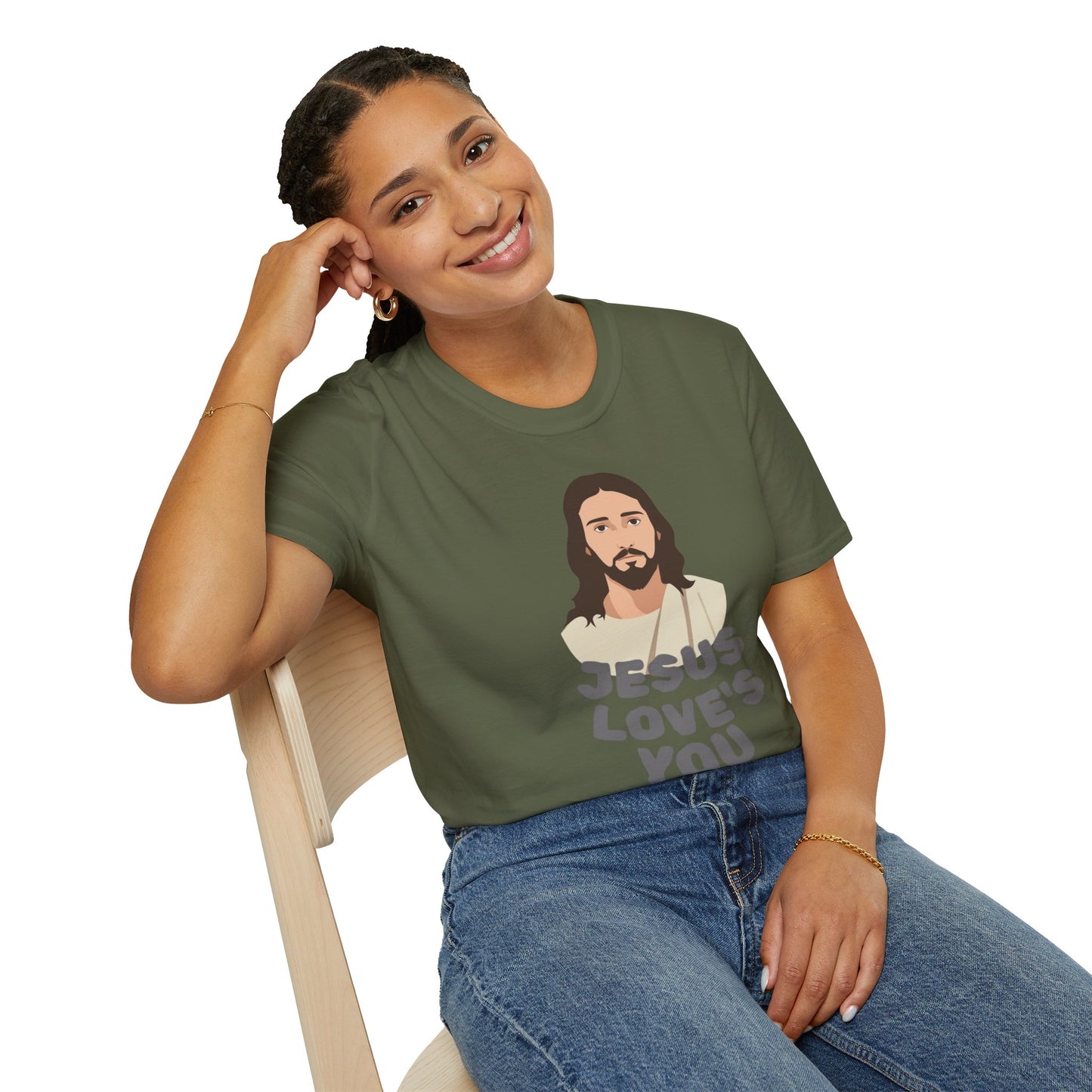 Jesus Loves You T-Shirt — Christian Faith Tee with Loving Message