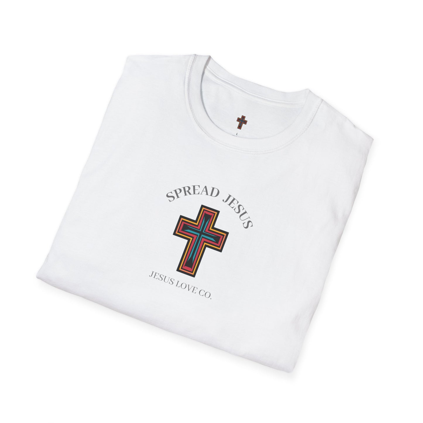 Spread Jesus Graphic T-Shirt — Retro Halo Christian Faith Tee